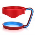 thumbnail image 1 of Paquete de 2 asas para tazas de 30 oz, asas para tazas de acero inoxidable, portavasos sin BPA, tazas de café para agua de viaje, color rojo, 1 of 4