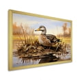 thumbnail image 2 of Designart "Duck Waddling in the Countryside III" Animals Framed Wall Art Decor - Modern Farmhouse Brown Duck Entryway Framed Wall Art, 2 of 6