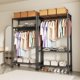 thumbnail image 4 of Organizador de Metal para Ropa Armario, armario metálico, Perchero de Pie, Closet Organizador de Ropa Multifunción, Estante para Balcón, Dormitorio y Lavandería (Estilo Simple), 4 of 4