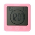 thumbnail image 1 of BALDR Reloj de Pared Impermeable con Succión Termómetro de Vacío Higrómetro Accesorios de Baño Rosa, 1 of 8