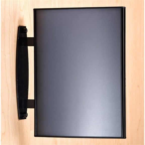 Double Sided Office Sign; Ceiling, Wall, or Door Mount; Measures 10"W x 11"H x 2"D; Black Aluminum (W90P8511)