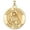 Yellow Gold, variant on PicturesOnGold.com Saint Nathan Religious Medal - 3/4 Inch Size of a Nickel -Sterling Silver