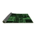 thumbnail image 2 of Ahgly Company Indoor Rectangle Patchwork Emerald Green Transitional Area Rugs, 2' x 5', 2 of 4