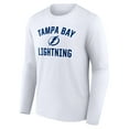 thumbnail image 2 of Men's White Tampa Bay Lightning Victory Arch Long Sleeve T-Shirt, 2 of 3
