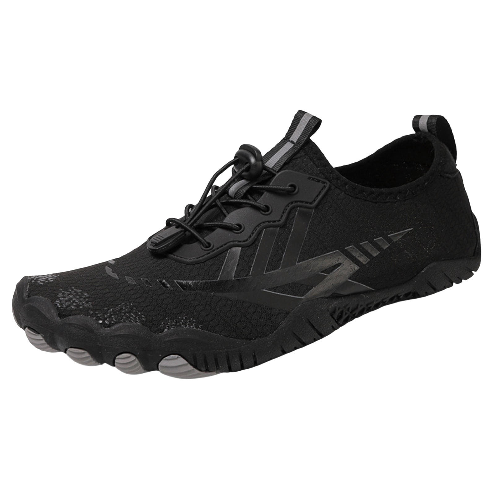 Women's Outdoor -Sport Sneakers Water Shoes for Hiking Walking Cycling Fishing Beach - Non- Breathable Quick-Drying Lightweight Comfortable with Elastic Lock Lace System