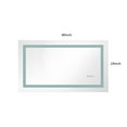 thumbnail image 5 of Tcbosik 40x24 inch LED Bathroom Mirror, Stepless Dimmable Wall Vanity Mirror with Smart Touch Button, Anti-Fog, Memory Function, 3 Colors, Makeup Mirror with Front and Backlight (Horizontal/Vertical), 5 of 6