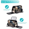 thumbnail image 5 of Crow Premium Pet Carrier Bag - 900D Oxford Cloth, Sherpa Base, Nylon Webbing | Size: 17x10x11.8 in | Durable and Stylish Dog Travel Tote, 5 of 7