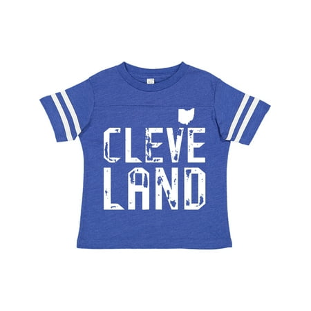 

Inktastic Cleveland Ohio Distressed Font Gift Toddler Boy or Toddler Girl T-Shirt
