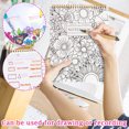 thumbnail image 3 of NAOJIE Color-In Spiral Notebook & Daily Planner with Highlighter Pens,Aesthetic Floral Design Journal,Creativity & Organization(MEETING NOTES),Daily Planner,Notebooks for Work, 3 of 5