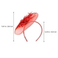 thumbnail image 4 of Fascinator Headband Red Synthetic Material 1Pc 7.9x6.3in, 4 of 8