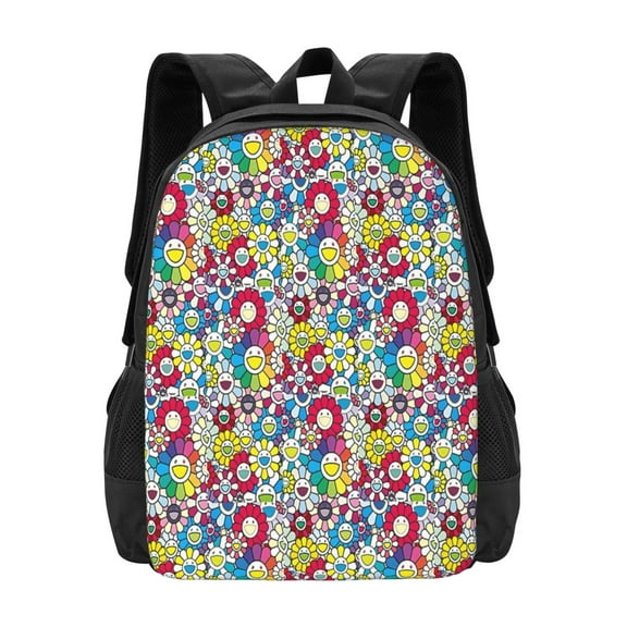 Takashi Murakami Backpack Fashion Travel Backpack Laptop Backpack 16 Inch Simple And Large Capacity