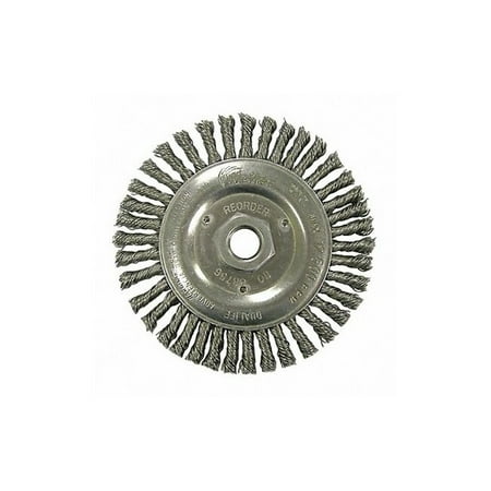 UPC: 0012382098667 | Weiler Wire Wheel Stainless Steel 5in.Dia. 09866