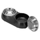 thumbnail image 4 of Cuencos dobles antideslizantes de acero inoxidable para mascotas, alimentador de agua para alimentos domésticos para mascotas medianas y pequeñas (M negro), 4 of 5