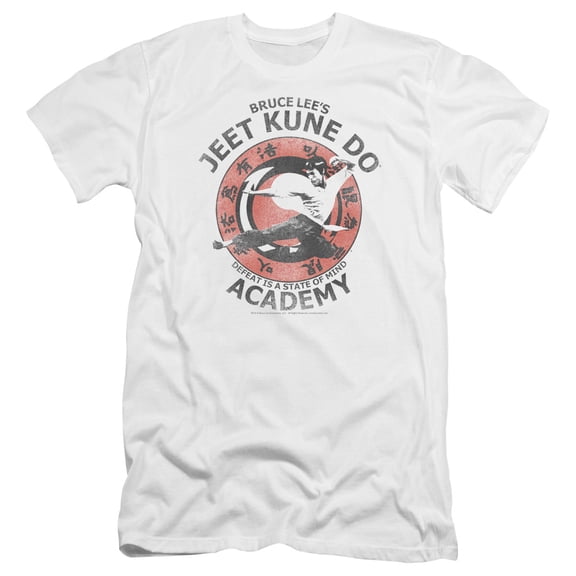 Bruce Lee Jeet Kune Premium Canvas T-Shirt Adult Slim Fit 30/1 White