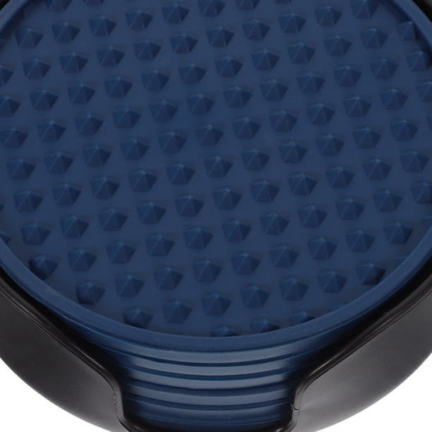 unbranded 1 De Posavasos Protectores De Silicona Duradera Y Antideslizante Con Soporte En Azul