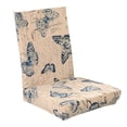 thumbnail image 3 of 8 Piezas Estiramiento Corto Extraíble Silla Cubierta Para Tarjetas Mariposa Fanmusic Slipcovers, 3 of 5