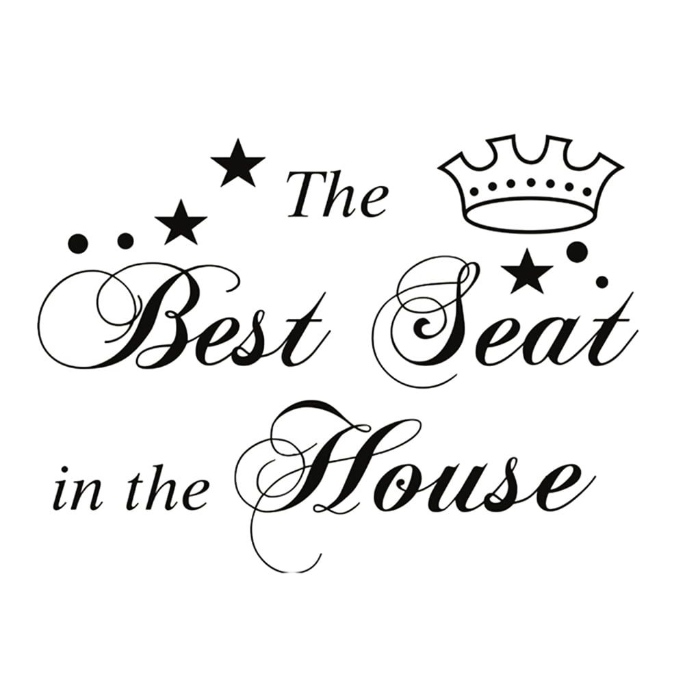 Farfi Removable Waterproof Best Seat Bathroom Restroom Toilet Sticker