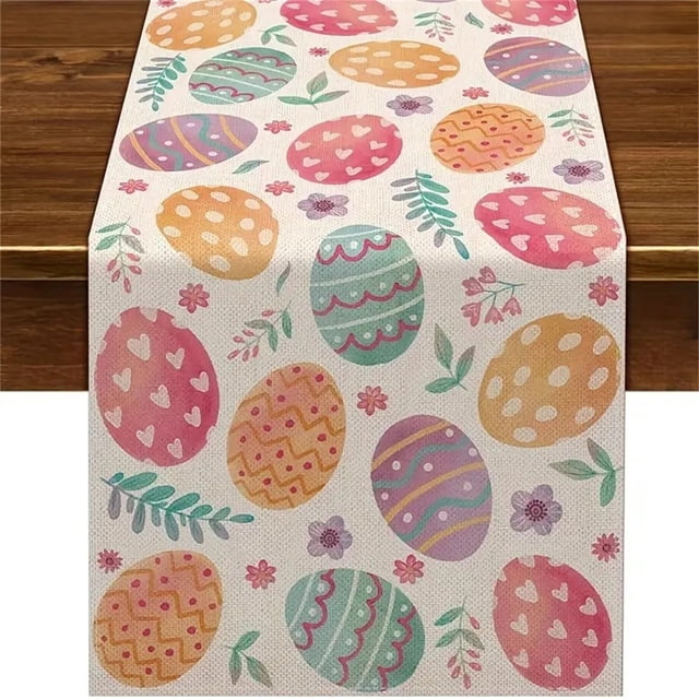 Table Cloth Clearance Easter Table Flag Holiday Bunny Egg Little Printed Vintage Easter Decor Tablecloth Easter Home Decorations, Home Textile Table Cloth