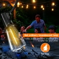 thumbnail image 3 of DAYBETTER Solar Outdoor String Lights，100FT Waterproof ST38 Hanging Patio Lights for Yard 25 Bulbs, 3 of 7