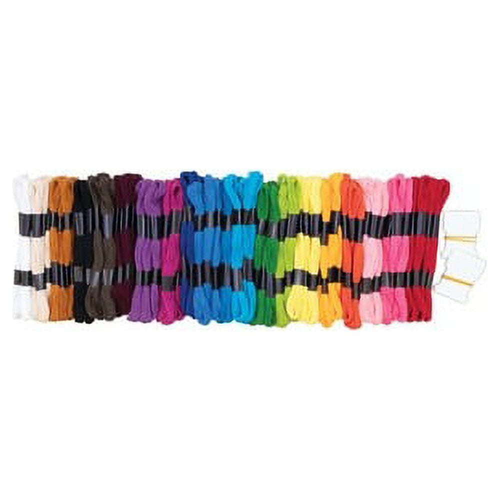 Creativity Street Embroidery Thread, 20 Assorted Colors, 8-3/4