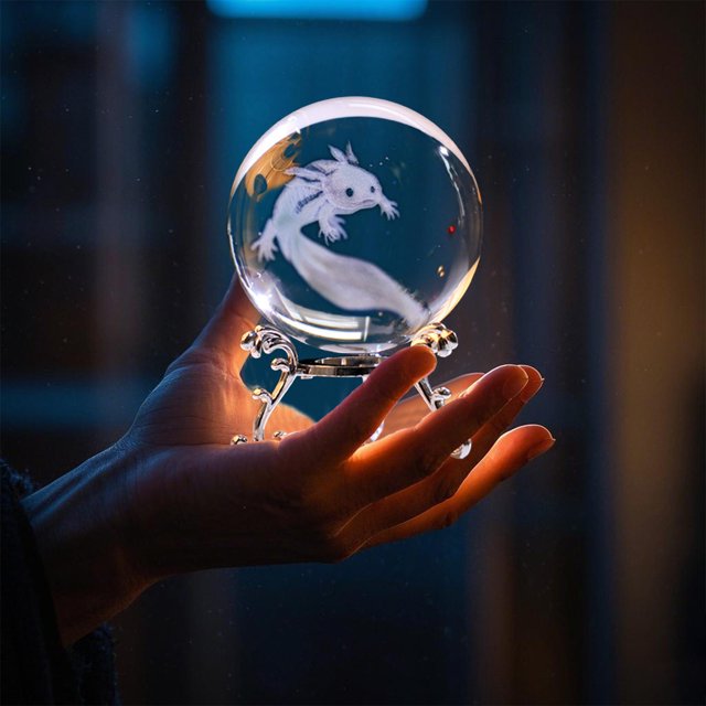 weibbin Engraved Decorative Crystal Sphere Decorative Quartz Glass Ball, Model Astronomy Sphere, Paperweight Crystal Display Sculpture Home Decor Crafts for Kids Friends