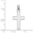 thumbnail image 2 of 14K White Gold Charm Pendant Themed 29 mm 15 Cross, 2 of 2