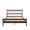 Walnut, variant on DRNANLIT Queen Size Bed with Headboard and Footboard, Solid Pine Wood, Walnut Finish - 10 Strong Slats
