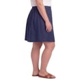 thumbnail image 6 of (2 pack) Turtle Bay New York Women's Pull on Skort in Twill with Elastic Waist and Front Pockets, 6 of 8