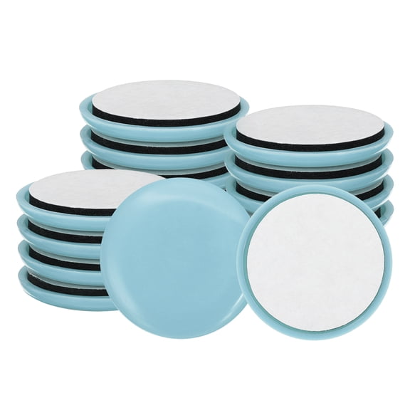 50mm Furniture Sliders, 16pcs Furniture Movers Sliders Round Gliders Self-adhesive for Carpet Heavy Furniture Floor Protectors Surface Table Desk Sofa, Blue