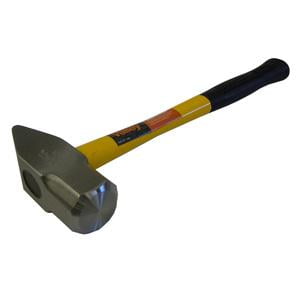 Hammer 4lb Long Handle Steel Head Fibre Glass Shaft Rubber Grip 