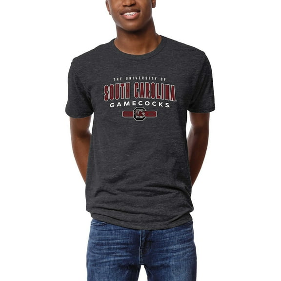 Men's League Collegiate Wear Graphite South Carolina Gamecocks Victory Falls Tri-Blend T-Shirt
