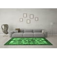 thumbnail image 3 of Ahgly Company Indoor Rectangle Abstract Emerald Green Modern Area Rugs, 7' x 10', 3 of 4