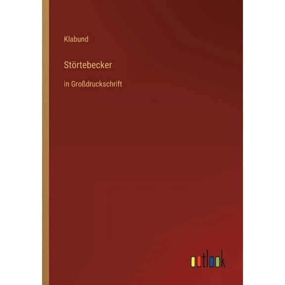 Störtebecker : in Großdruckschrift (Paperback)