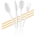 thumbnail image 3 of 1000 Count Medium Weight White Plastic Forks Bulk Plastic Silverware For Parties, Weddings, Catering, Take out Single-Use Forks, 3 of 4