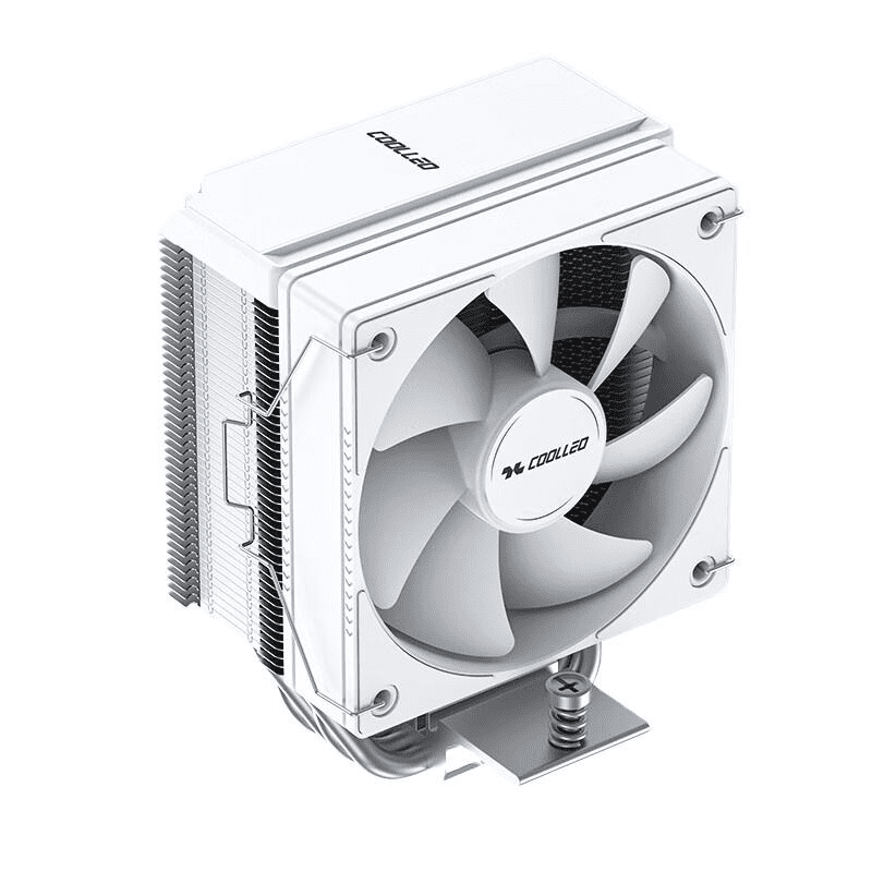 Pure white air-cooled radiator COOLLEO B40S Lite H CPU Air-Cooled Radiator Direct Contact Heat Pipe,Computer Cooler