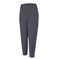thumbnail image 6 of Gray Wide Leg Sweatpants Womens Elastic Waist Pants Casual Trousers with Pockets Fashion Clothing, 6 of 6