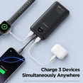 thumbnail image 6 of PISEN 10000mAh 3C Certified Power Bank, 22.5W Fast Charging Portable Charger with LED Display, USB-C & Dual USB-A Ports for iPhone, Samsung, Android Devices, 6 of 9