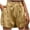 #02 Gold 【Mix & Match: Stock Up on Your Favorite Colors】, variant on Women's Soft Cotton Blend Elastic Waist Mid Waist Shorts, Tummy Control Body Shaping with Gold Bow, Lightweight Breathable Summer Casual, Daily Wear, Vacation, Travel, | TruBelle,Gold XL