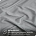 thumbnail image 3 of Bare Home  Deep Pocket Fitted Sheet & Pillowcase Set, Hypoallergenic Light Blue Full, 3 of 5