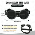 thumbnail image 2 of PETLESO Panda Shape Dog Goggles for Puppy Adjustable UV Protection Sunglasses -Black, 2 of 7