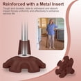 thumbnail image 5 of SupreGear Heavy-Duty Self-Supporting Non-Slip Cane Tip - 3/4 Inch Rubber Base, Six-Point, Brown, 5 of 8
