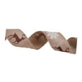 thumbnail image 2 of yotijay Christmas Ribbon Christmas Tree Decor 2 inch Wide Linen Ribbon for Gift Wrapping Brown, 2 of 9