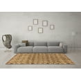 thumbnail image 3 of Ahgly Company Indoor Square Abstract Brown Modern Area Rugs, 5' Square, 3 of 4