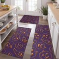 thumbnail image 2 of Hand Drawn Halloween Pumpkin Pattern Kitchen Rugs Sets Of 3,Kitchen Runner Rugs Non Skid Washable,Decorative Kitchen Floor Mats for Kitchen,Sink,Laundry,17"x30"+ 17"x47" + 17"x59", 2 of 6