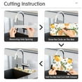 thumbnail image 5 of Yayeee Faucet Mat for Kitchen Sink 30" Diatomite Long Splash Guard Pad, Orange Watercolor Bees, 5 of 7