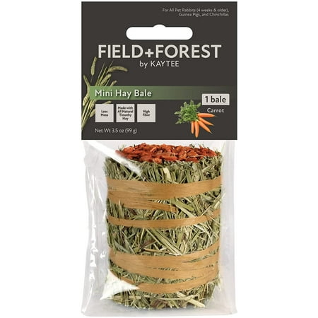 UPC: 0071859005942 | Field+Forest by Kaytee Mini Hay Bale Carrot 3.5 oz