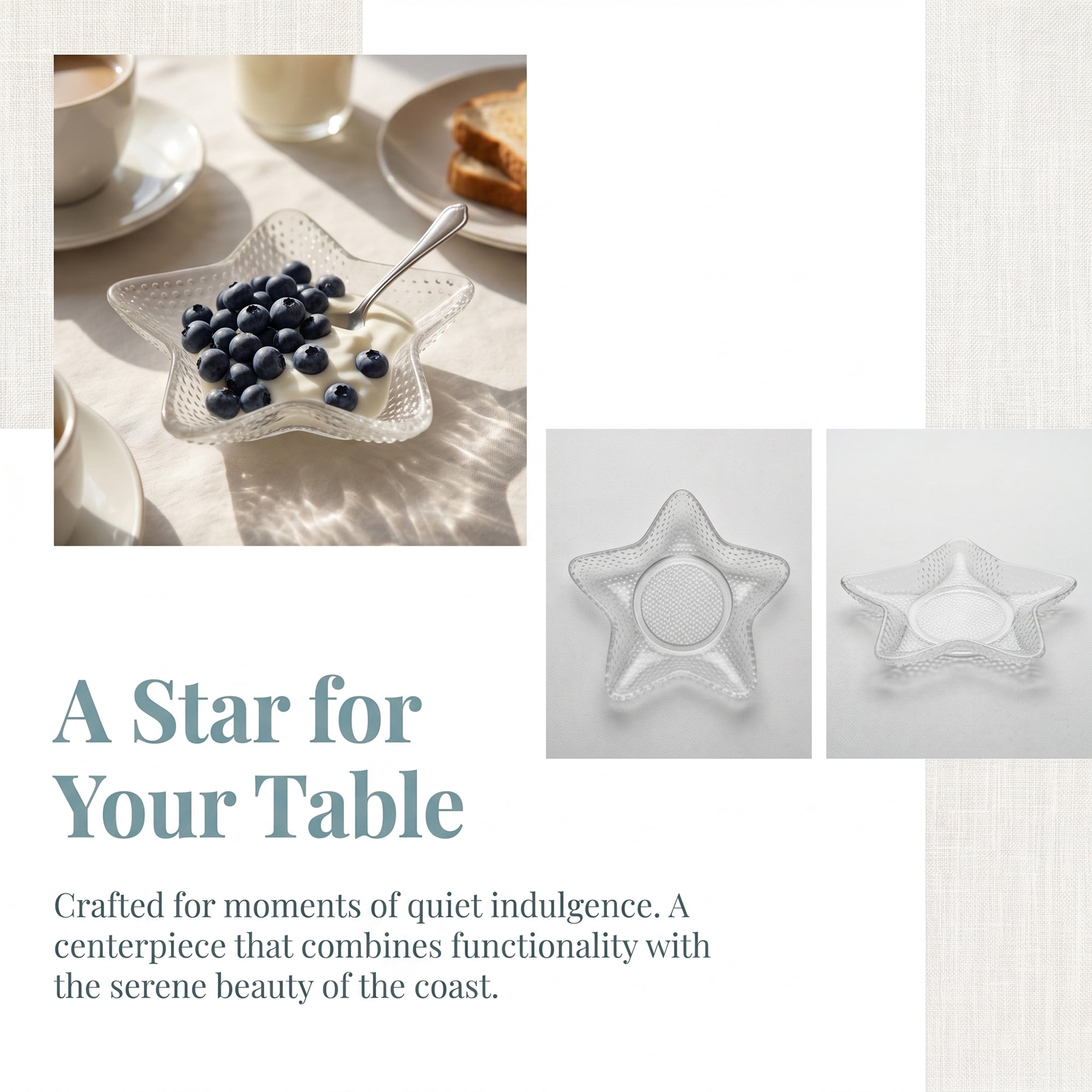 Unique Bargains Star-Shaped Trinket Dish for Small Items Clear 5.1"L x 5.1"W x 0.6"H