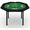 green, variant on Huloretions Foldable Poker Table,8 Player 48 in Folding Casino Leisure Table with Metal Legs & Cup Holders,Octagonal Portable Game Tables, Card Board Table for Texas Hold'em Game and Blackjack