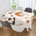 thumbnail image 2 of Yayeee Tablecloths 60" x 108" Rectangle Wrinkle Resistant Party Table Cover, Hand Drawn Pumpkin, 2 of 8