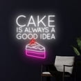 thumbnail image 3 of Handmadetneonsign Cake Is Always A Good Idea Neon Sign, Cake Wall Decor, Bakery Wall Decor, 3 of 5